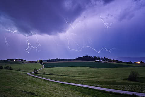 Gemeinde Reischach Landkreis Altötting Ecking Arbing Gewitter (Dirschl Johann) Deutschland AÖ